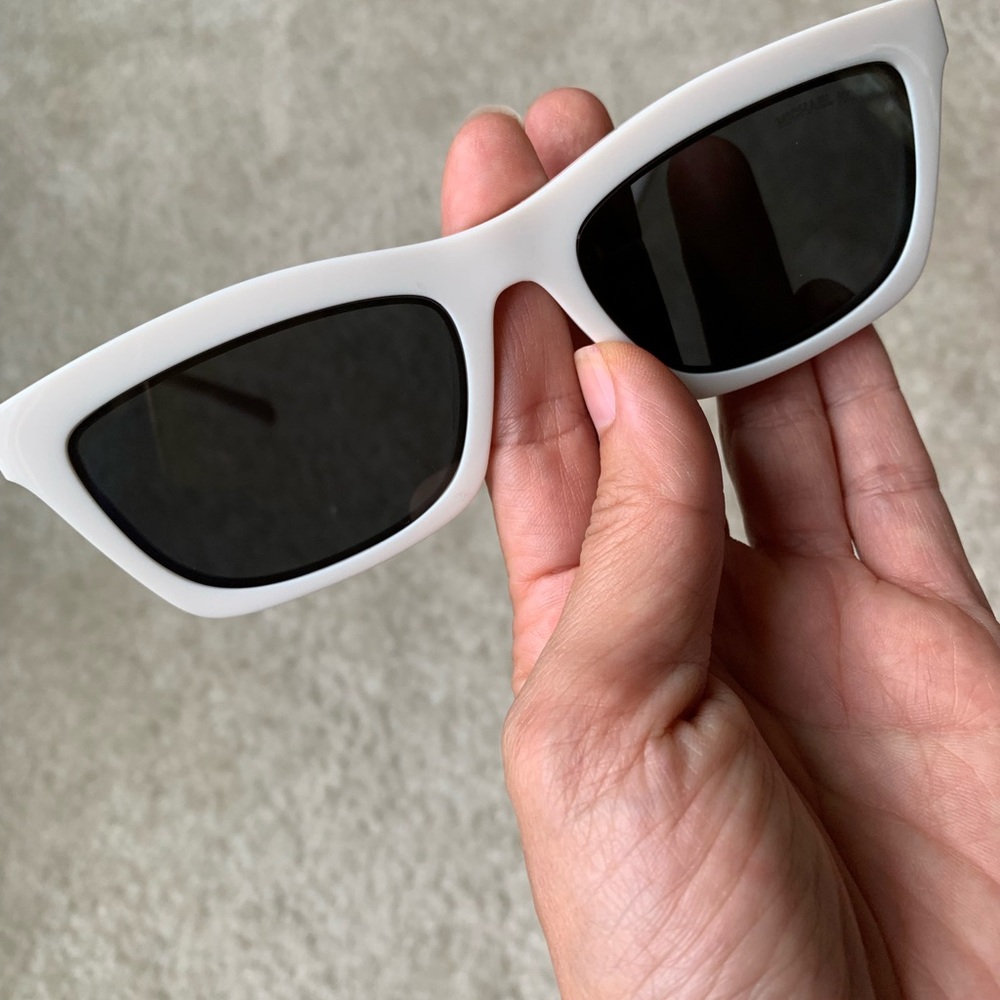 Michael Kors white sunglasses
